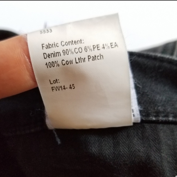 R13 High Rise Skinny Jeans Size 27 Faded Black - Picture 7 of 8